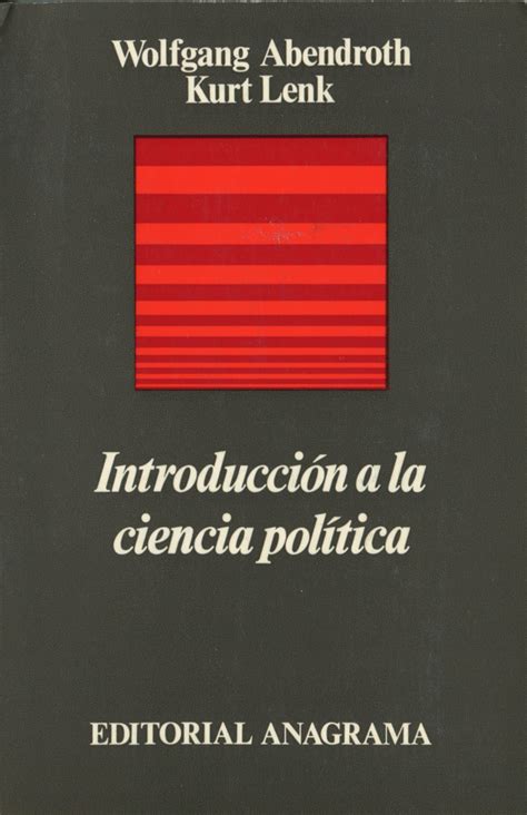 Introducción a la ciencia política by Wolfgang Abendroth Goodreads