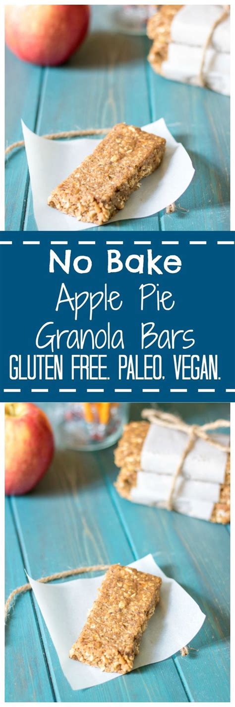 No bake 5 ingredient with chocolate chips <— click the link keyword: No Bake Apple Pie Granola Bars: Simple, wholesome ...