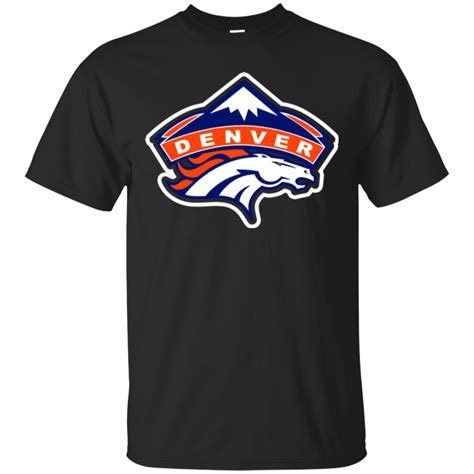Logo Denver Broncos XL Black T-shirt Hoodie Sweater | Hoodie shirt, Sweatshirts hoodie, Broncos ...