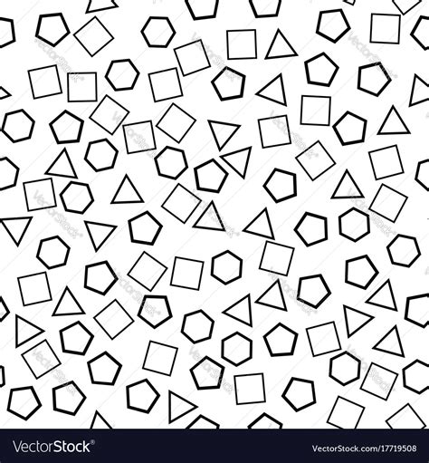 Random Black White Pattern Triangle Background Vector Image