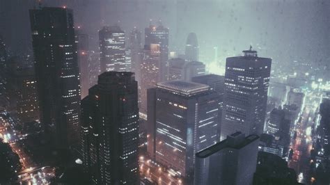 City Rain Skyscraper Wallpapers Hd Desktop And Mobile Backgrounds