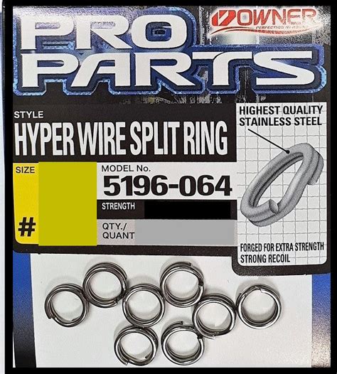 Owner Hyper Wire Fishing Split Rings Size 7 7pcs Mid Coast Fishing