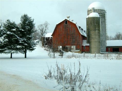Free Stock Photo Of Barn Farm Snow