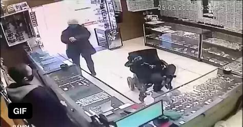 Man Robs A Store With His Foot Gag