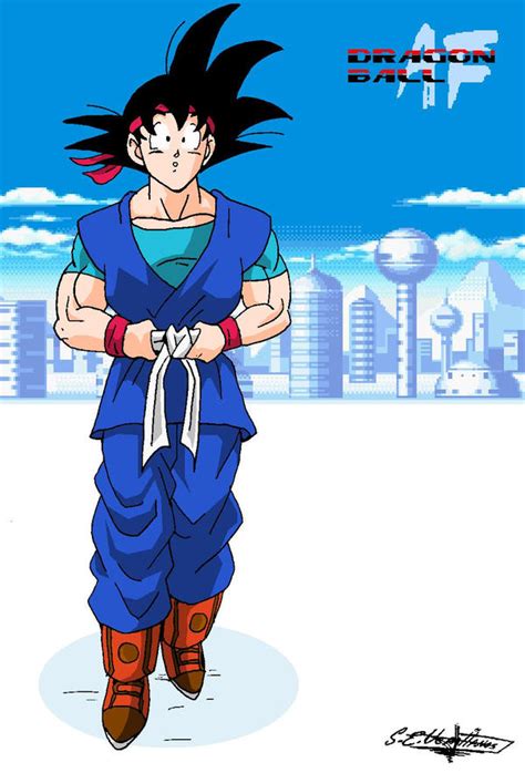 Goku Caminando Af By Salvamakoto On Deviantart