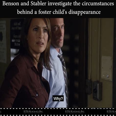While Benson And Stabler Investigate The Circumstances Behind A Foster