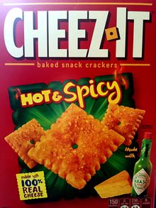Real cheese baked into every crunchy cracker. Cheez-It - Wikipedia