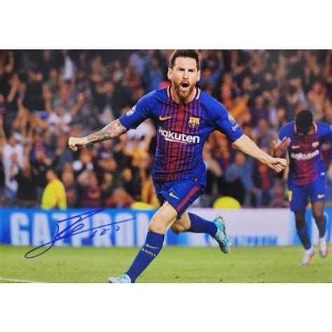 Lionel Messi Barcelona Signed Autographed Poster Photo A3 117x165 On