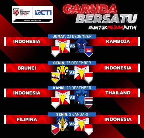Jadwal Dan Jam Tayang Piala Aff 2022 Di Rcti Dan Mnctv Timnas Indonesia Masuk Grup A Piala Aff