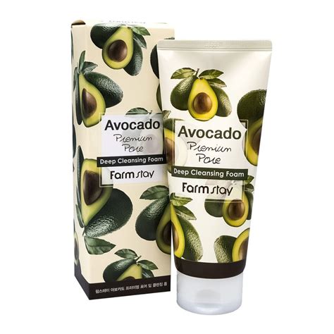 Пенка для умывания Авокадо Farmstay Avocado Premium Pore Deep Foam Cleansing