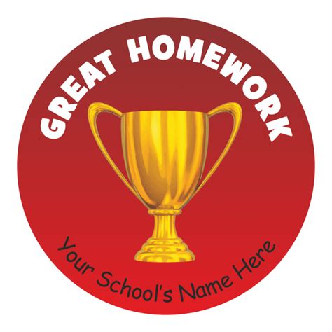 Homework Award Stickers School Stickers For Teachers