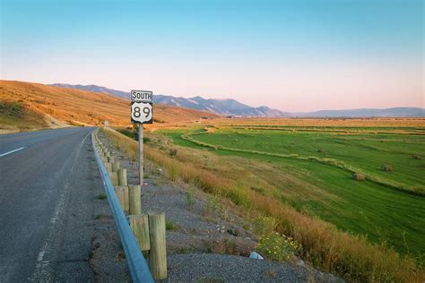 Highway Route 89 South Wyoming Landscape Photograph By David Lamb