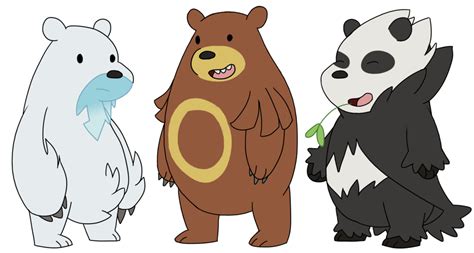 We Bare Bearspokemon Grizzly Grizz Panda Ice Bear