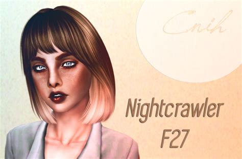 Nightcrawler`s 27 Hairstyle Retextured By Thecnihs For Sims 3 Sims