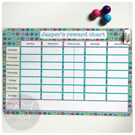A4 Reusable Magnetic Reward Chart For Kids Or Adults Doris And Fred