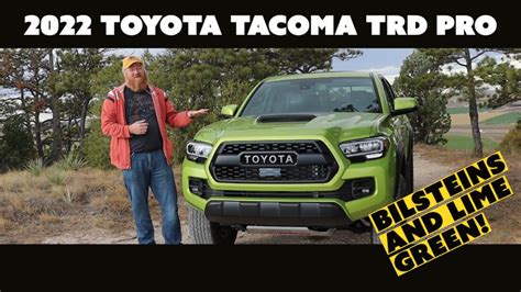 2022 Toyota Tacoma Trd Pro In Bilsteins And Lime Green Drive Mode