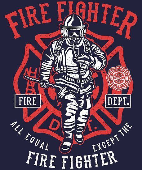 Fire Fighter Retro Vintage Distressed Design Poster By Jakerhodes In