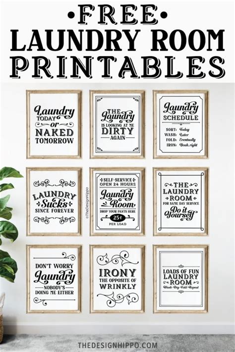 Printable Laundry Room Quotes