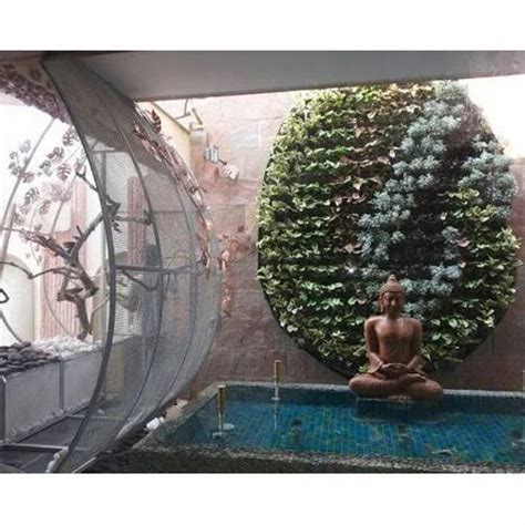 Green Plastic Courtyard Vertical Garden For Industrial At Rs 900