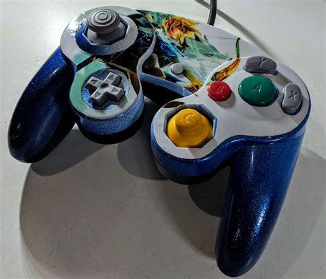 "Custom Painted GameCube Controller" : zelda