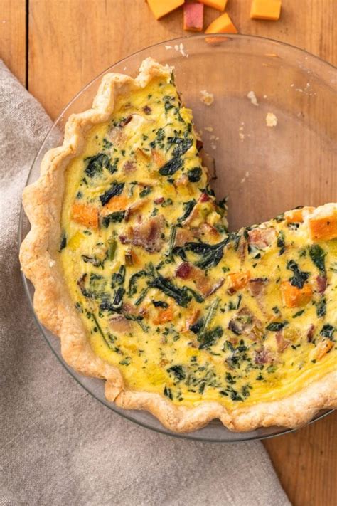 Spinach Bacon And Sweet Potato Quiche Wyse Guide