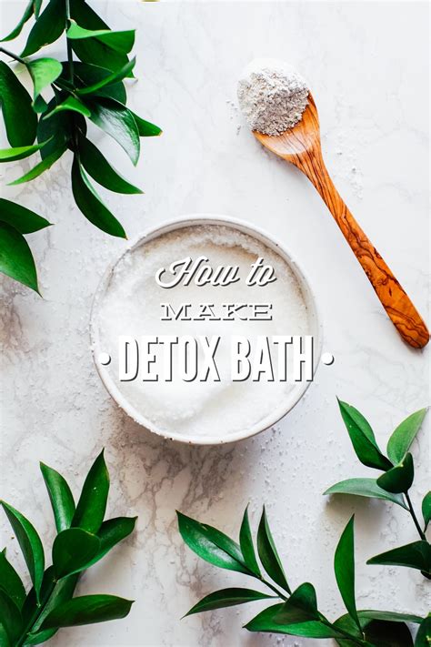 how to make a homemade detox bath live simply