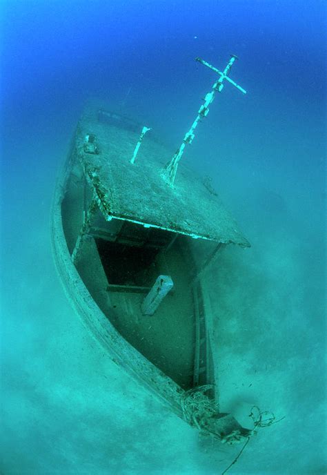 Submerged Ship Wreck Photograph By Matthew Oldfieldscience Photo Library