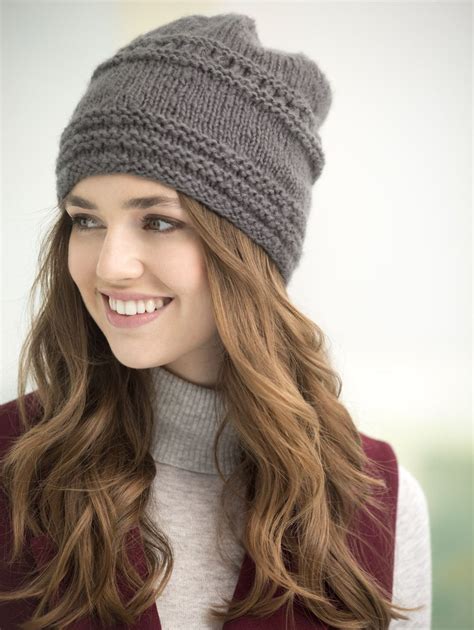 Tivoli Slouch Hat Knit Knitted Hats Hat Knitting Patterns Slouch Hat Pattern