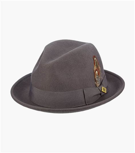 Ari Fedora Wool Felt Pinch Front Hat Mens Hats