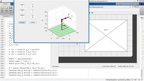 Using Peter Corke Robotics Toolbox With Matlab Gui Forward And