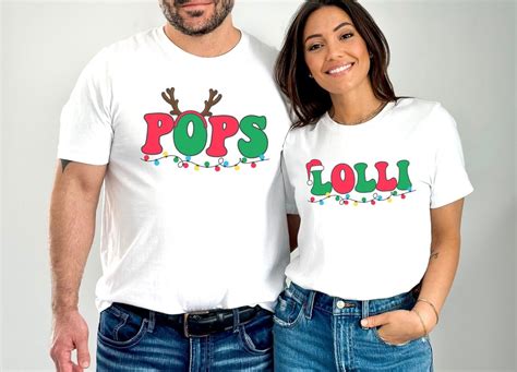 Lolli And Pops Matching Christmas Shirts Grandparent Christmas Ts