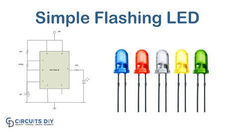 Simple Flashing Led Using Timer Ic