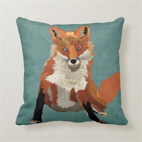 Amber Fox Pillow Zazzleca