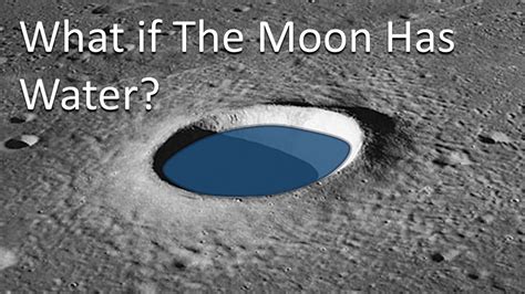 What If The Moon Has Water Water On The Moon Youtube