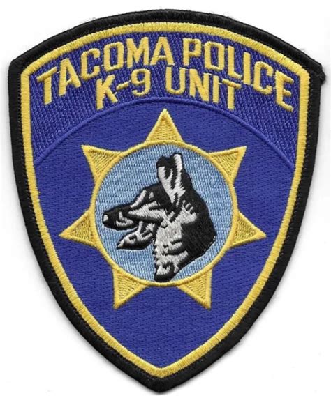 Tacoma Washington Wa Police Canine K9 Unit Yellow Patch German Shepherd