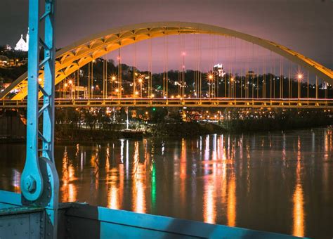 Gorgeous View Of Cincinnati Through The Big Mac Bridge From The