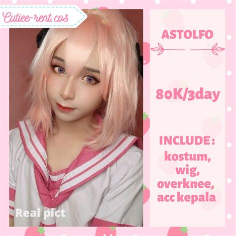 Jual Rental Sewa Kostum Cosplay Astolfo Fullset Shopee Indonesia