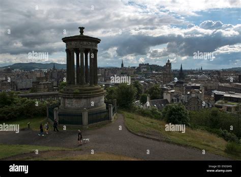 Edinburgh Scotland View From Calton Hill Stock Photo Alamy