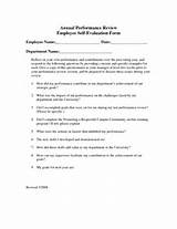 Employee Review Questions Template Pictures