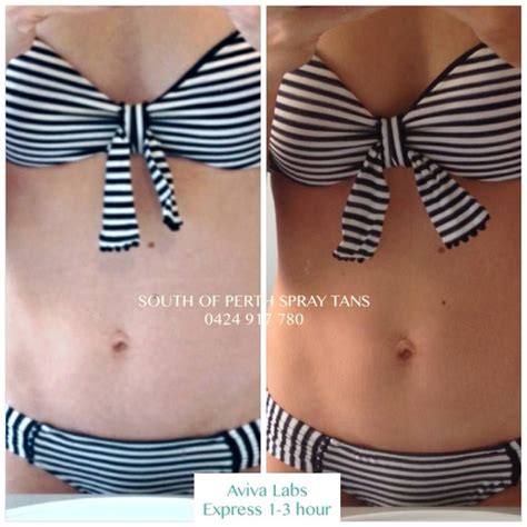Spray Tan Before And After From Aviva Labs By South Of Perth Spray