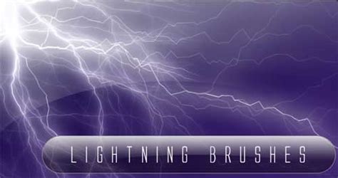 Lightning Photoshop Brushes 30 Free High Quality Sets