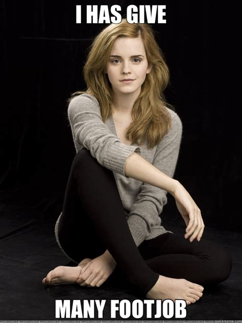 I Can Give You The Best Footjob While We Kiss Emma Watson Feet Quickmeme