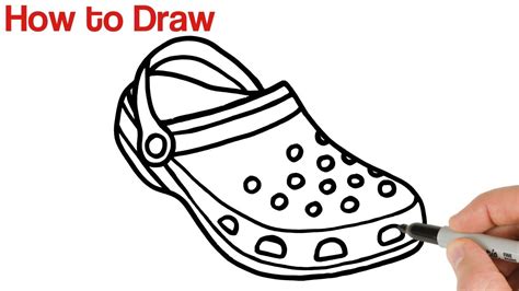 Https://favs.pics/draw/how To Draw A Croc Shoe