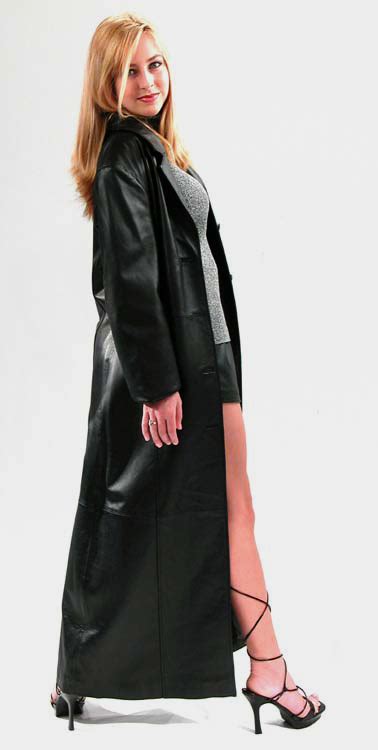 Leather Coat Daydreams Maxi Coat Cutey