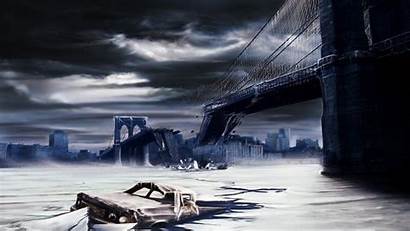 Wallpapers Apocalyptic Bridge York Destruction Ultra Brooklyn