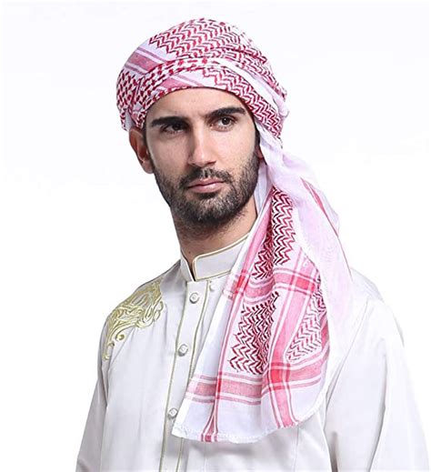 Arab Keffiyeh Adult Mens Turban Thick Muslim Hijab Shemagh Polyester