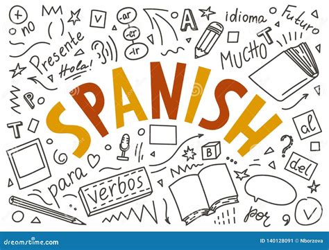 spanish stock vector illustration of traning letters 140128091