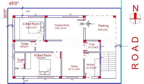 House plans for small, big, colonial, modern, and everything in between. Related image | Indian house plans, 2bhk house plan, 30x40 ...