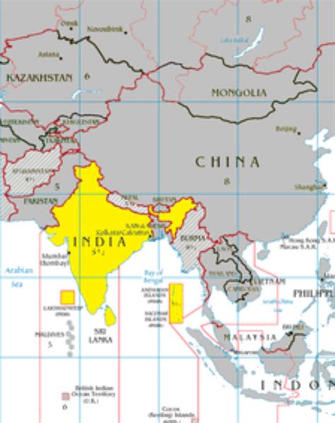 Map Of India Time Zones Maps Of The World