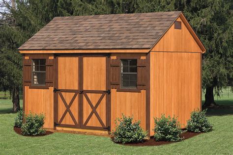 Love the feel of wood in your hands? Vinyl A-Frame Storage Sheds | Cedar Craft Storage Solutions